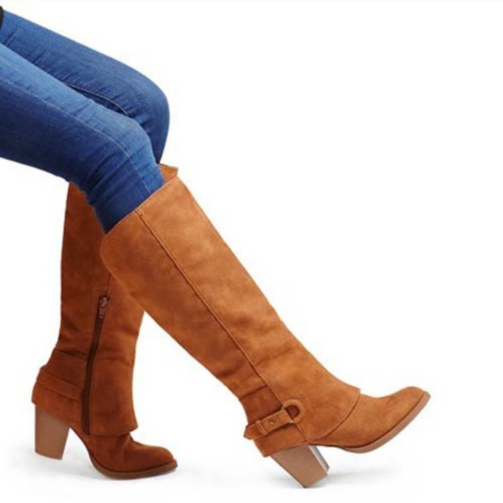 Mossimo Supply Co Women's Tan Knee-High Boots - Picture 3 of 8